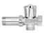Кран кульовий приладовий Thermo Alliance Standart 3/4"Зх3/4"Зх3/4" В вентиль SD183W20 - мініатюра 3