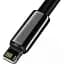 Кабель Baseus Tungsten Gold Fast Charging Cable USB to Lightning 2.4A 2m CALWJ-A01 Black - мініатюра 4