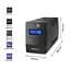 Источник бесперебойного питания с симулированной синусоидой Qoltec QLT450 240W 450VA LED, AVR, RJ45, 2xSchuko, 1x12V 4.5Ah - миниатюра 3