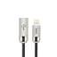 USB Cable Hoco U8 Metal Lightning 1 м Silver - мініатюра 1