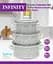 Набор кастрюль Infinity Роксолана, 3 предмета (6510113) - миниатюра 2