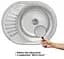 Кухонная мойка Brinex 5745 0,8 мм, врезная BRIN5745MDEC08 - миниатюра 2