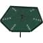 Садовый зонт GardenLine GAO1510 с LED подсветкой Green [144769] - миниатюра 3