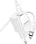 Зарядное устройство HOCO C147A Charm PD20W+QC3.0, комплект зарядных кабелей C-C, белый - миниатюра 3