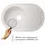 Кухонна мийка Lidz 780x500/200 WHI-01 біла (LIDZWHI10780500200) - мініатюра 3