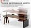 Геймерский стол Sihoo D07 1.8m Walnut/Black (D07A-101/D07J-101-AB/D07-P) - миниатюра 3