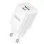 Мережевий зарядний пристрій Hoco C149A Charm PD30W+QC3.0 charger(EU) Білий - мініатюра 1