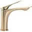 Змішувач для умивальника Rea Avalon brushed gold низький REA-B2703, Золотий - мініатюра 3