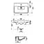 Тумба для ванної кімнати Cersanit Lara Cet В386 з раковиною Mille Slim 60 см Сірий S801-358 30412 - мініатюра 5