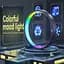 Настільна LED лампа RGB Intelligent circular atmosphere light Bluetooth USB with app Black - мініатюра 2