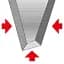 Ножовка по дереву Yato L= 400 мм 7 зубов/1" холст t= 0.9 мм покрытое PTFE (YT-31096) - миниатюра 4