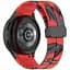 Браслет Cls-color для Samsung Galaxy Watch FE - красно-черный ширина крепления 20мм силикон Watchbands (FEWB28314018) - миниатюра 1