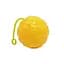 М'яч дитячий Bambi MS 4286(Yellow) 7,5 см, текстурний, пискавка, мерехтить - мініатюра 1