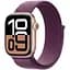 Смарт-годинник Apple Watch Series 10 GPS 42mm Rose Gold Aluminum Case with Plum Sport Loop [MWWK3] [114986] - мініатюра 1