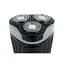 Электробритва Новый Харьков НХ-8524 Фаворит Grey, 6W, роторная, сухое бритье, 3 головки для бритья, плавающие двойные лезвия, повторение контуров лица, питание от сети, триммер для висков, электронная кнопка включения - миниатюра 4