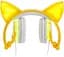 Наушники UFT BL108 Yellow с кошачьими ушками и подсветкой - миниатюра 2