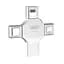 Флеш-накопитель XO DK04 256 GB 4 выхода USB+ Type-C+ Lightning - миниатюра 1