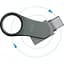 USB флеш-накопичувач Silicon Power Mobile C80 128GB USB-A + USB-C 3.2 Silver (SP128GBUC3C80V1S) [134979] - мініатюра 6