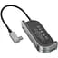 Usb-хаб Baseus Bend Angle No.7 Multifunctional Type-C Converter Темно-сірий - мініатюра 1