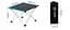 Складной стол Naturehike (NH19Z008-Z) 41*34.5см - серый - миниатюра 2