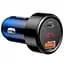 Автомобільний зарядний пристрій Baseus Magic Series QC with Display 1USB + 1Type-C CCMLC2OC-03 Blue - мініатюра 1