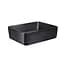 Умивальник Qtap Tern накладний прямокутний 475x370x140 мм Black matt + донний клапан PU03, Чорний матовий - мініатюра 4