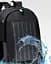 Рюкзак туристичний NoName SolarBag-50, з сонячною батареєю та USB-портом 50×30×16 см, чорний - мініатюра 6