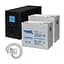 Комплект резервного живлення: Kraft PSW1500VA/1200W(LCD)24V UPS + гелева батарея 1143 Вт/год (42-00062-2) - мініатюра 1