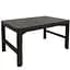 Стіл для саду Keter Lyon rattan table пластиковий сірий (8711245143446) - мініатюра 1