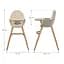 Стульчик для кормления 2 в 1 Kinderkraft Fini 2 Beige (KHFINI02BEG0000) - миниатюра 8