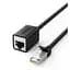 Патч-корд 0.5м F/UTP cat 6 RJ-45 extension black Ugreen (U_11278) - мініатюра 1