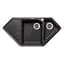 Кухонна мийка Lidz 1000x500/225 GRF-13 (LIDZGRF131000500225) - мініатюра 1