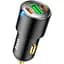 Автомобільний зарядний пристрій Hoco NZ6 PD45W USB-A+2хUSB-C Black (765185) [151276] - мініатюра 1