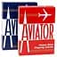 Карти гральні United States Playing Card Company Aviator Standard Index (red blue) (AIRB) - мініатюра 1