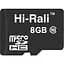 Карта пам'яті Hi-Rali microSDHC, 8Gb, Class10, без адаптера (HI-8GBSDCL10-00) - мініатюра 1