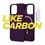Карбоновый чехол для Apple iPhone 14 Pro Max, LikeCarbon MagCase, фиолетовый, тонкий защитный чехол-панель с магнитом MagSafe, противоударный, ультратонкий, совместимый с магнитными держателями и беспроводной зарядкой, ArmorStandart (ARM69205) - мініатюра 2