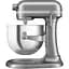 Планетарный миксер KitchenAid Artisan с подъемной чашей 6.6 л серебристый (5KSM70SHXECU) - миниатюра 3