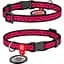 Нашийник для собак Waudog Nylon Кавун, з QR-паспортом, пластиковый фастекс, XS, 20-30х1 см - мініатюра 3