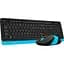 Комплект (клавіатура + миша) A4Tech Fstyler FG1010 Black/Blue [114623] - мініатюра 3