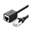 Патч-корд 3м F/UTP cat 6 RJ-45 Extension black Ugreen (U_11282) - мініатюра 1