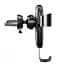 Автодержатель с беспроводной зарядкой Baseus Metal Gravity Car Mount (Air Outlet Version) 1.7A Qc3.0 gray (17217) - миниатюра 8