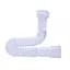 Гнучка труба Waterstal АС-1015 1 1/4″x40/50 з гайкою, 750мм 000013276, Білий - мініатюра 1