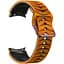 Ремешок для Samsung Galaxy Watch 5 44mm - оранжево-черный ширина крепления 20мм силикон Watchbands Scales (W20-0WB61136966) - миниатюра 1