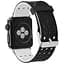 Двойной ремешок с перфорацией Primo для Apple Watch 42 мм, 44 мм, 45 мм Black White - миниатюра 1