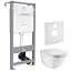 Комплект инсталляция 4 в 1 Volle Master Evo 212010 + унитаз Roca Gap Clean Rim A34H47C000 с сидением Soft Close, Белый - миниатюра 1
