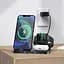 Бездротовий зарядний пристрій Hoco Wisdom 3-in-1 Wireless Fast Charger CW33 Black [62740] - мініатюра 7