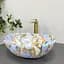 Умивальник VBI Parma marble blue glossy накладний VBI-011016, Цветной - мініатюра 4