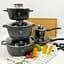 Набір каструль Top Kitchen TK00020 чорний (43882-TK00020_2156) - мініатюра 3