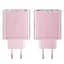 Сетевое зарядное устройство для Acefast A45 USB/2 Type-C QC PD PD65W GaN розовый - миниатюра 5