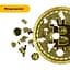 Пазл дерев'яний Біткоїн Bitcoin, А4, Дерев'яна коробка 100 елементів - мініатюра 3